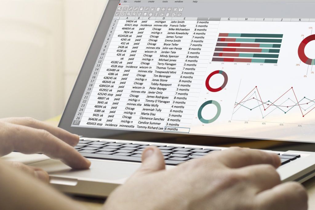 laptop data analysis with colorful graphs and charts for informed decisions.