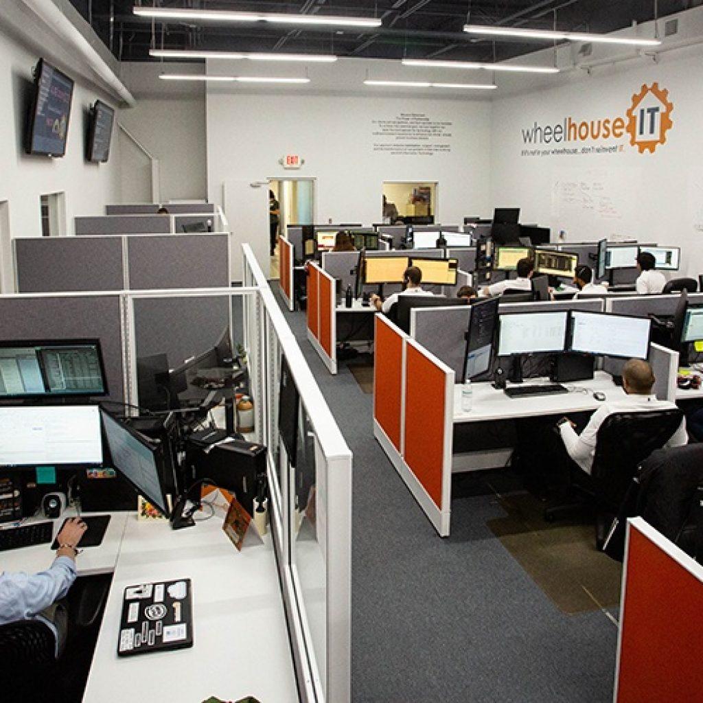 dynamic tech workspace promoting efficiency and collaboration in nyc office.