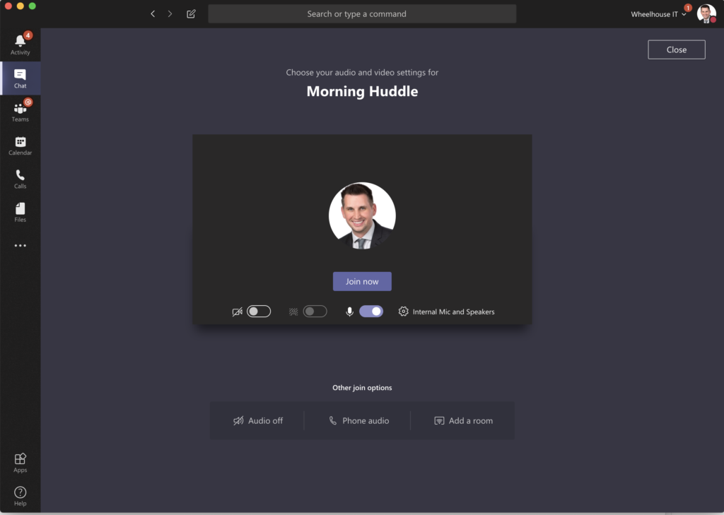 engaging video meeting interface for morning huddles, with user-friendly controls.