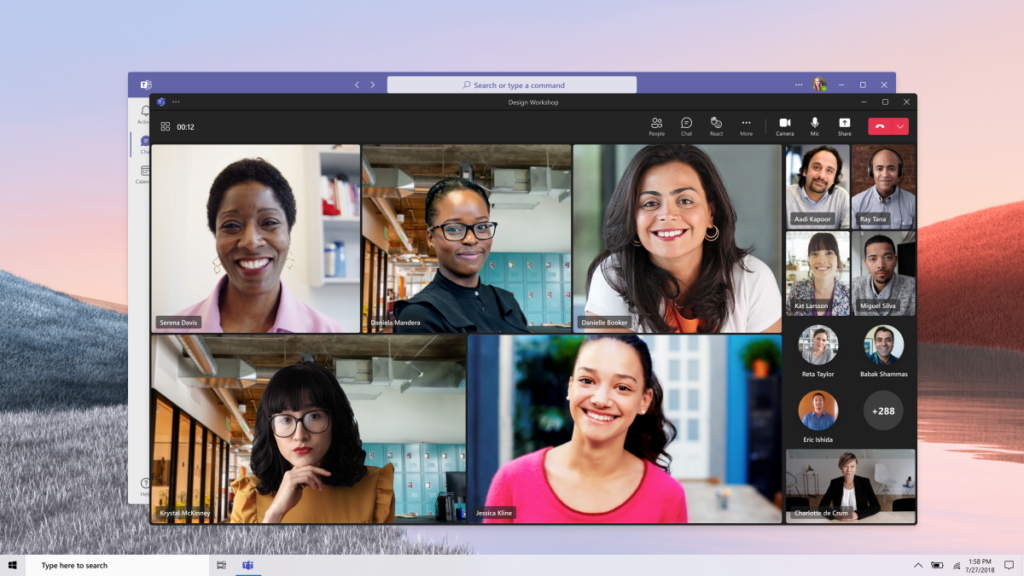 diverse team meeting on microsoft teams: inclusive, engaging, and productive.