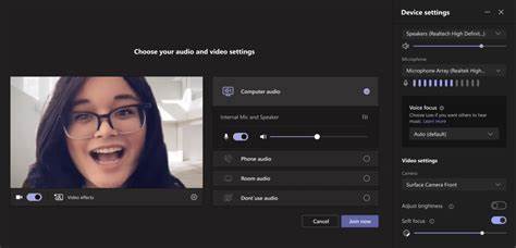 optimize video calls with user-friendly audio and visual settings for enhanced virtual meetings.