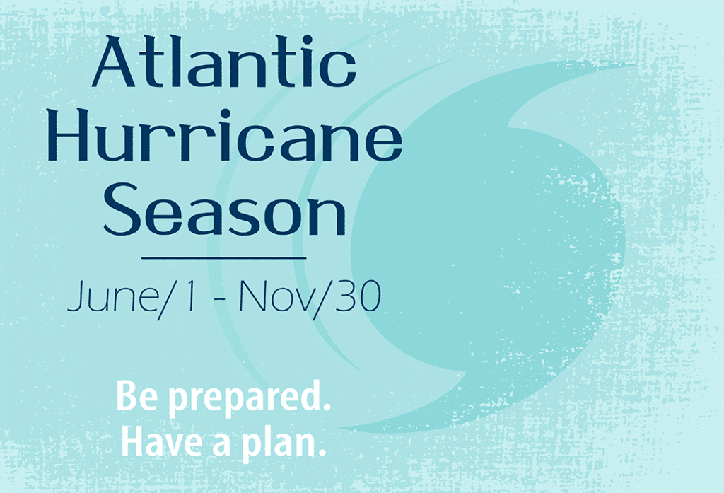 a poster for the atlantic hurricane season